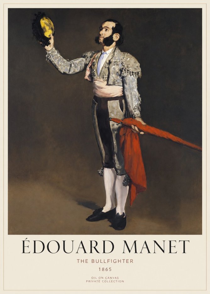 Édouard Manet The Bullfighter No6 - Plakat