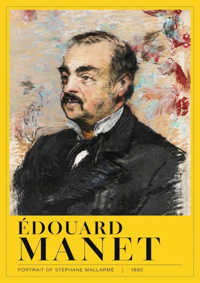 Édouard Manet Portrait of Stéphane Mallarmé I No4 - Plakat