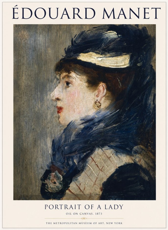 Édouard Manet Portrait of a Lady No1 - Plakat