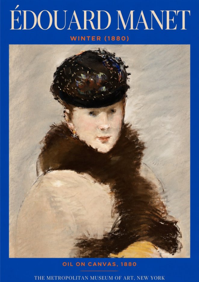 Édouard Manet Winter No2 - Plakat
