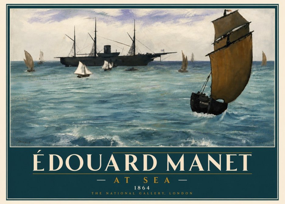 Édouard Manet At Sea No6 - Plakat