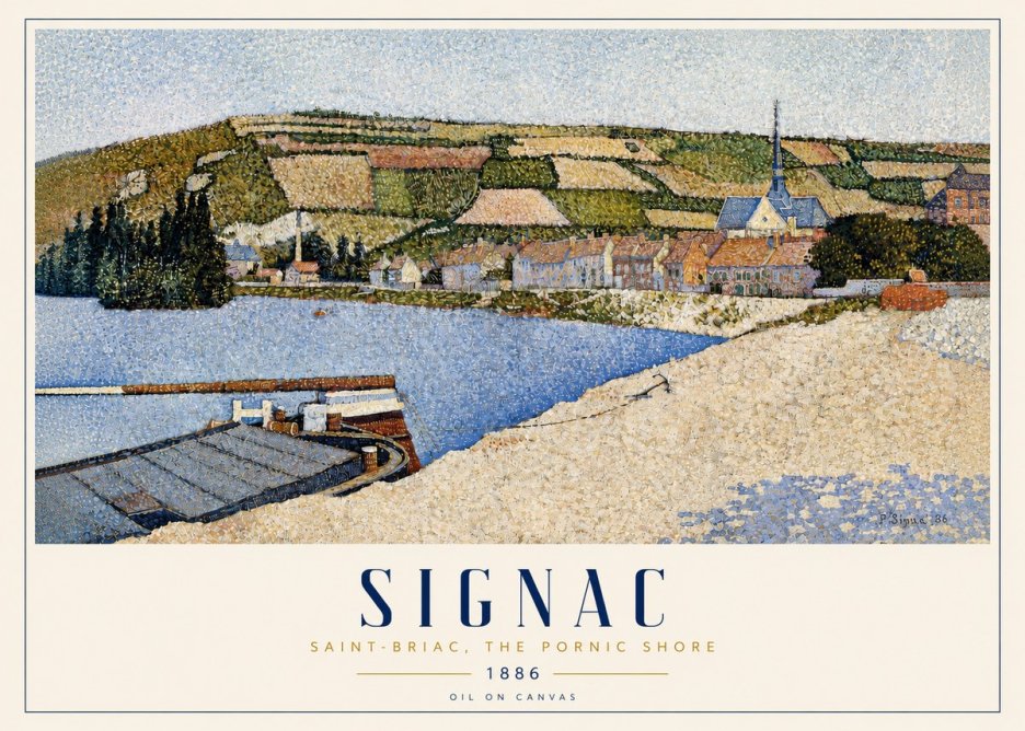 Signac Saint-briac, the Pornic Shore No3 - Plakat