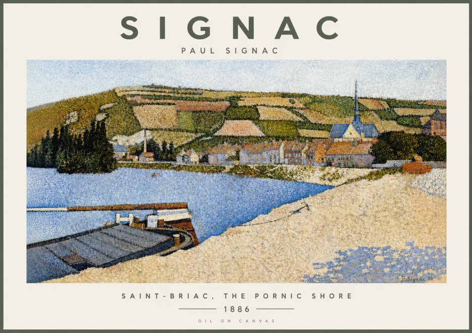 Signac Saint-briac, the Pornic Shore No5 - Plakat