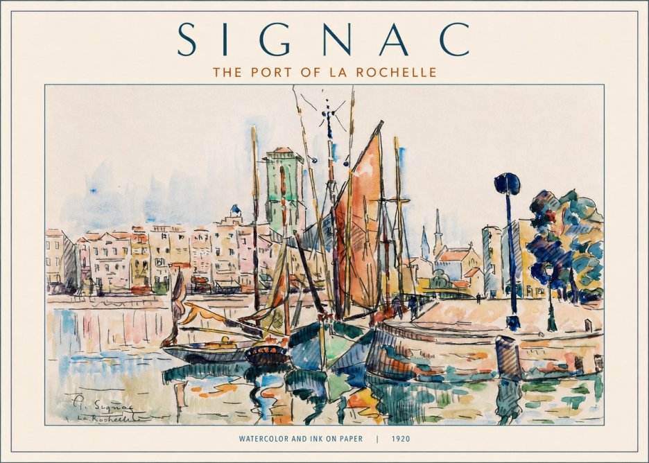 Signac The Port of La Rochelle No2 - Plakat
