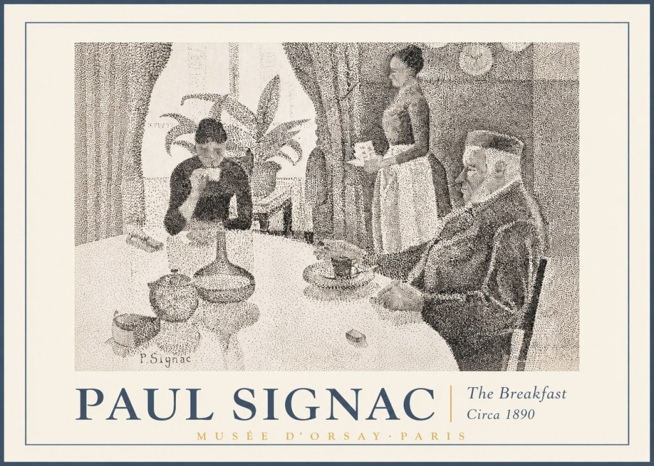 Signac The Breakfast No2 - Plakat