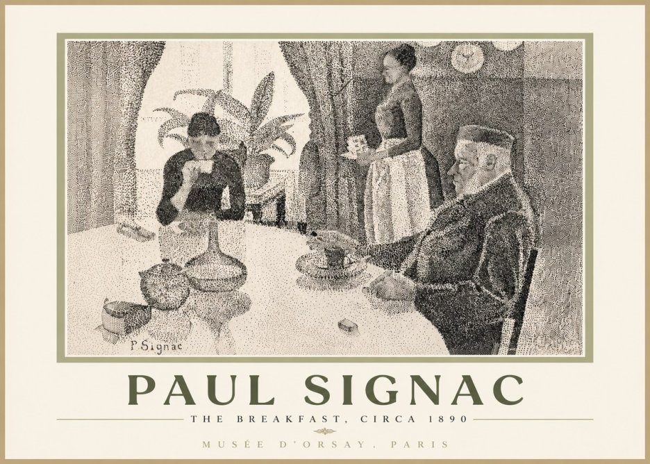 Signac The Breakfast No6 - Plakat