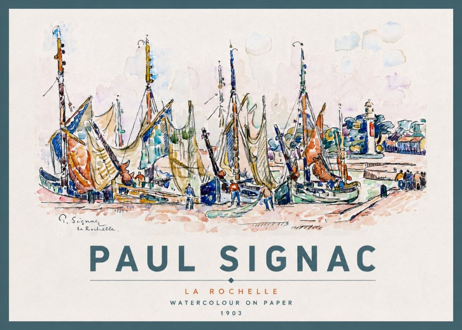Signac La Rochelle I No4 - Plakat