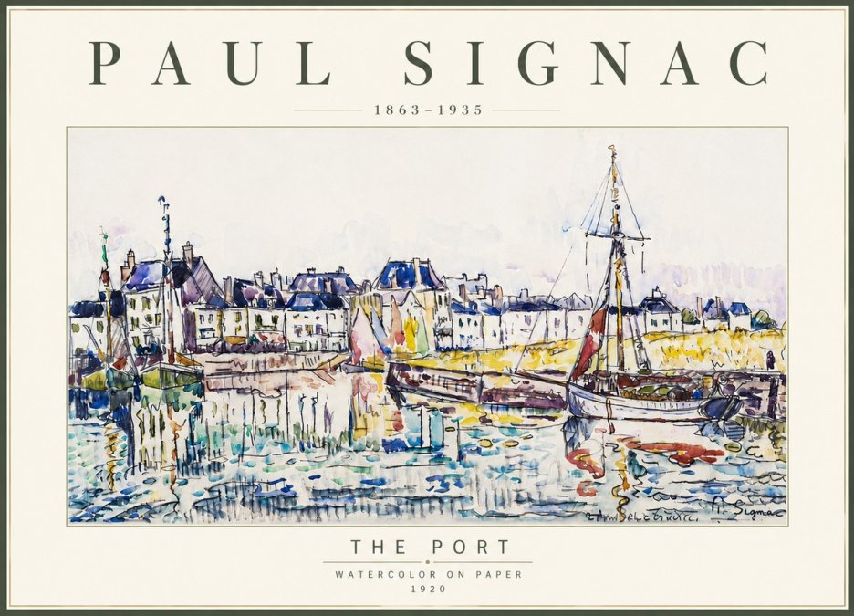 Signac The Port I No6 - Plakat