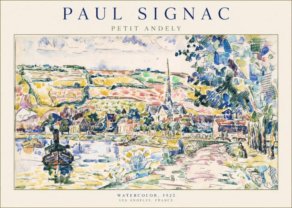 Signac Petit Andely No2 - Plakat