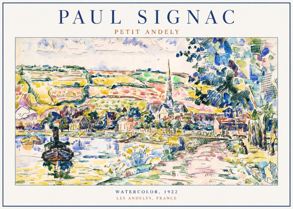 Signac Petit Andely No4 - Plakat