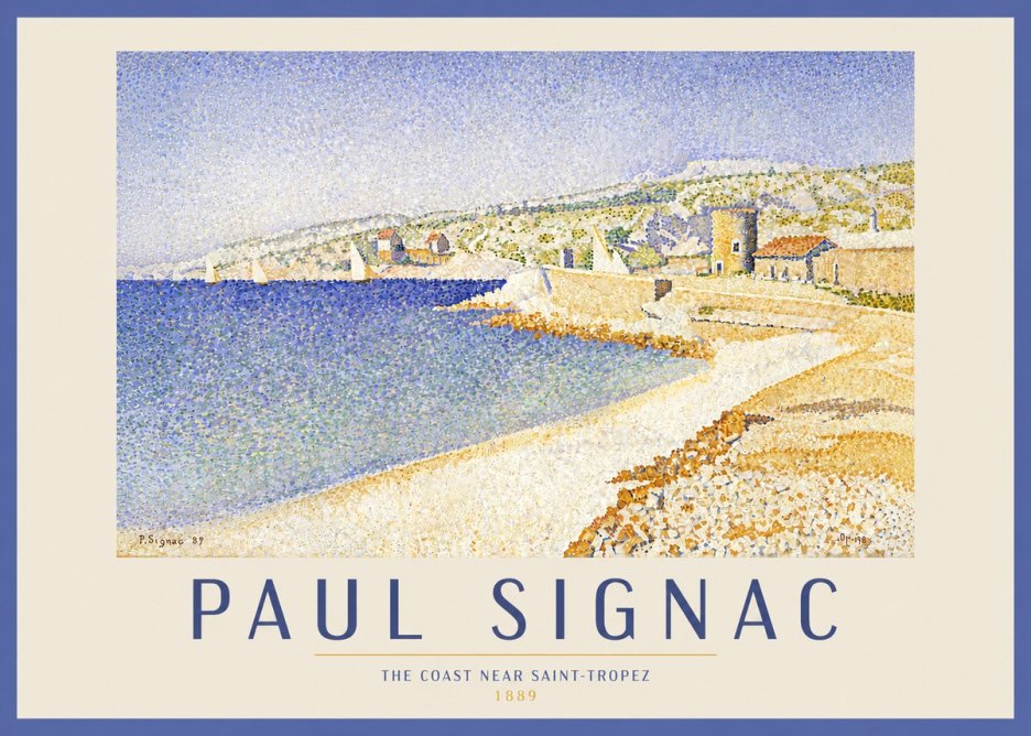 Signac The Coast Near Saint-tropez No4 - Plakat