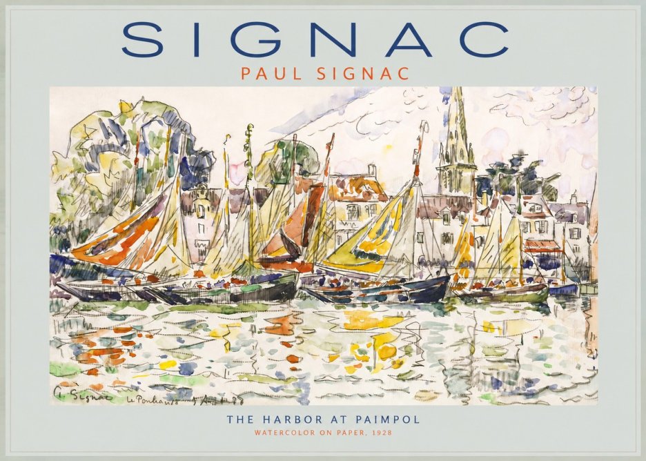 Signac The Harbor at Paimpol No2 - Plakat