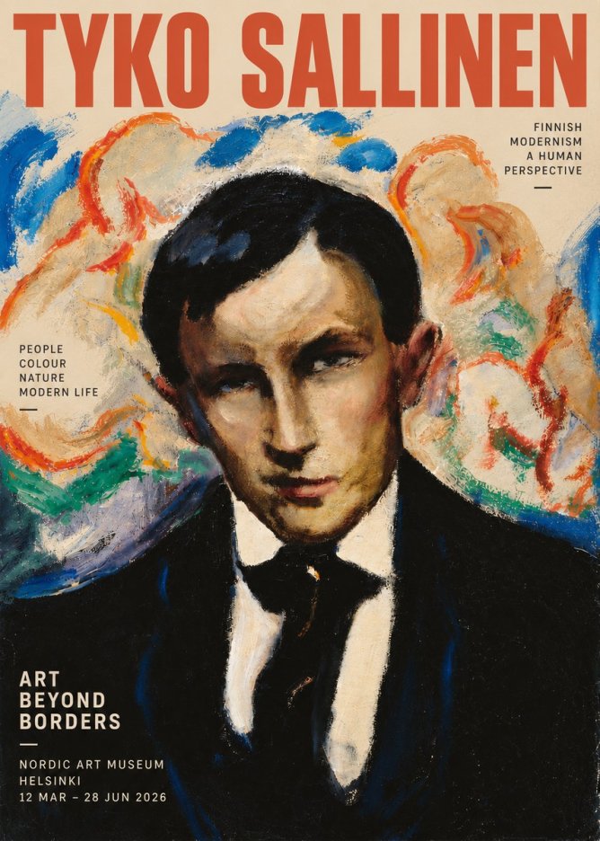 Tyko Sallinen Portrait of a Man II No3 - Plakat