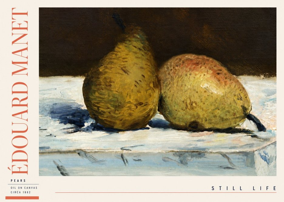 Édouard Manet Pears No3 - Plakat