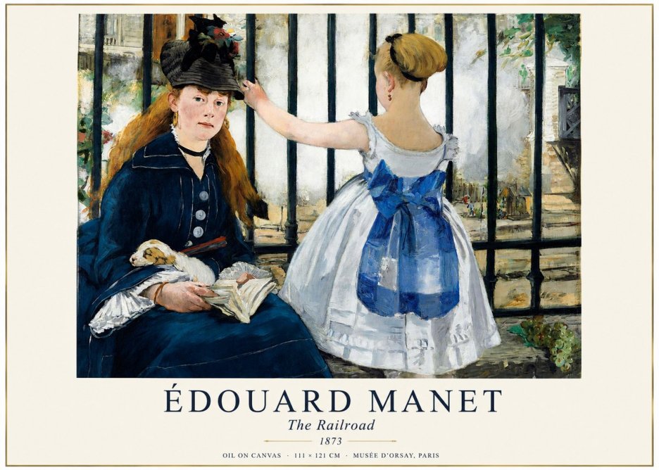 Édouard Manet The Railroad No1 - Plakat