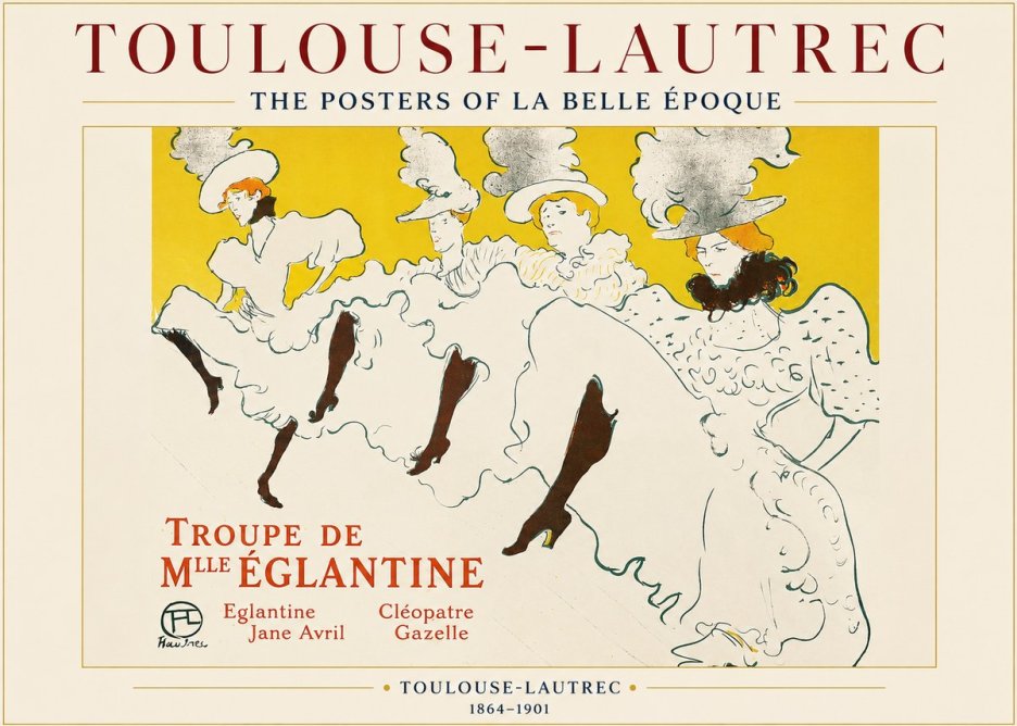 Toulouse-Lautrec Troupe De Mlle Églantine No1 - Plakat