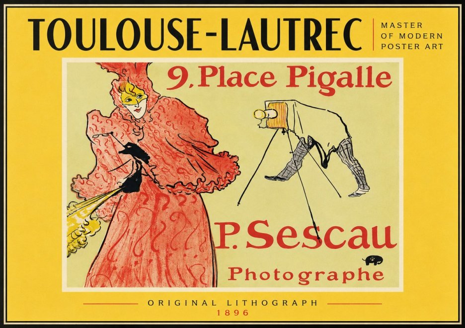 Toulouse-Lautrec 9. Place Pigalle No4 - Plakat