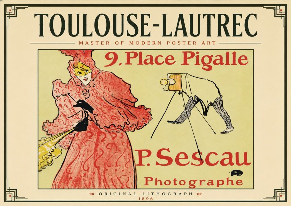 Toulouse-Lautrec 9. Place Pigalle No5 - Plakat