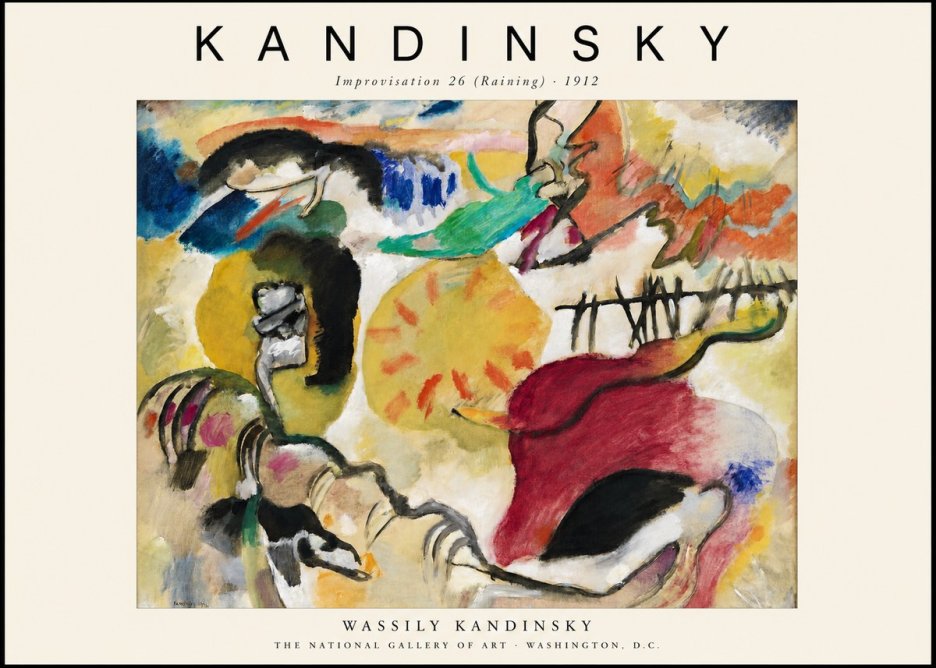 Kandinsky Improvisation 26 (Raining) No1 - Plakat
