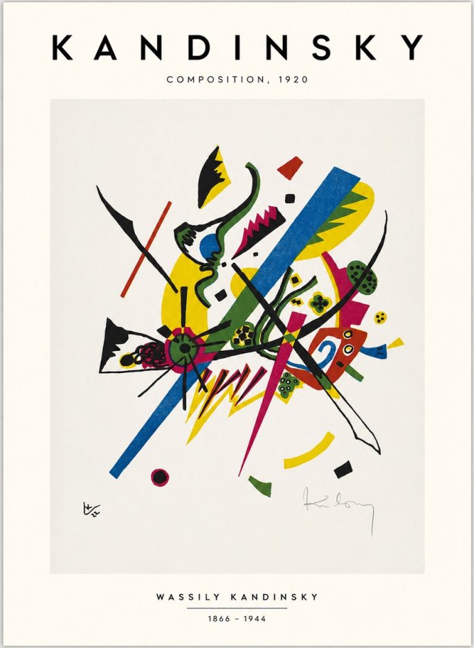 Kandinsky Composition, 1920 No1 - Plakat