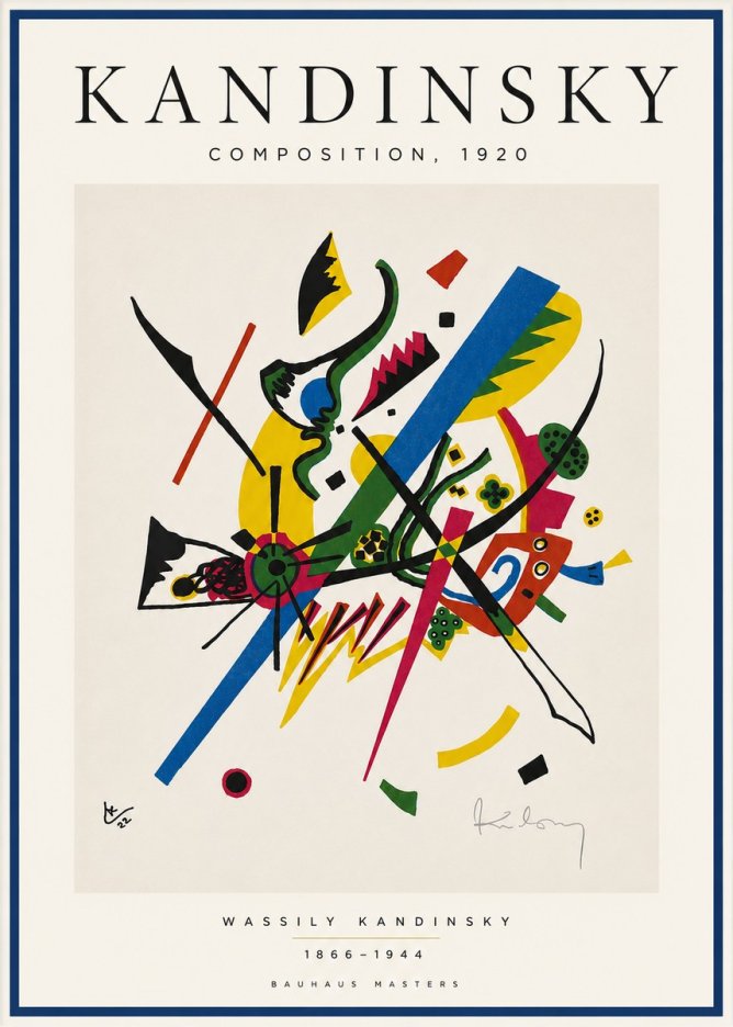 Kandinsky Composition, 1920 No5 - Plakat