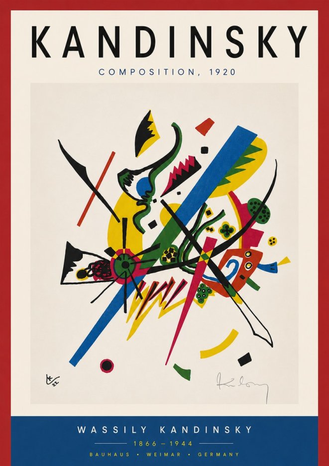 Kandinsky Composition, 1920 No6 - Plakat