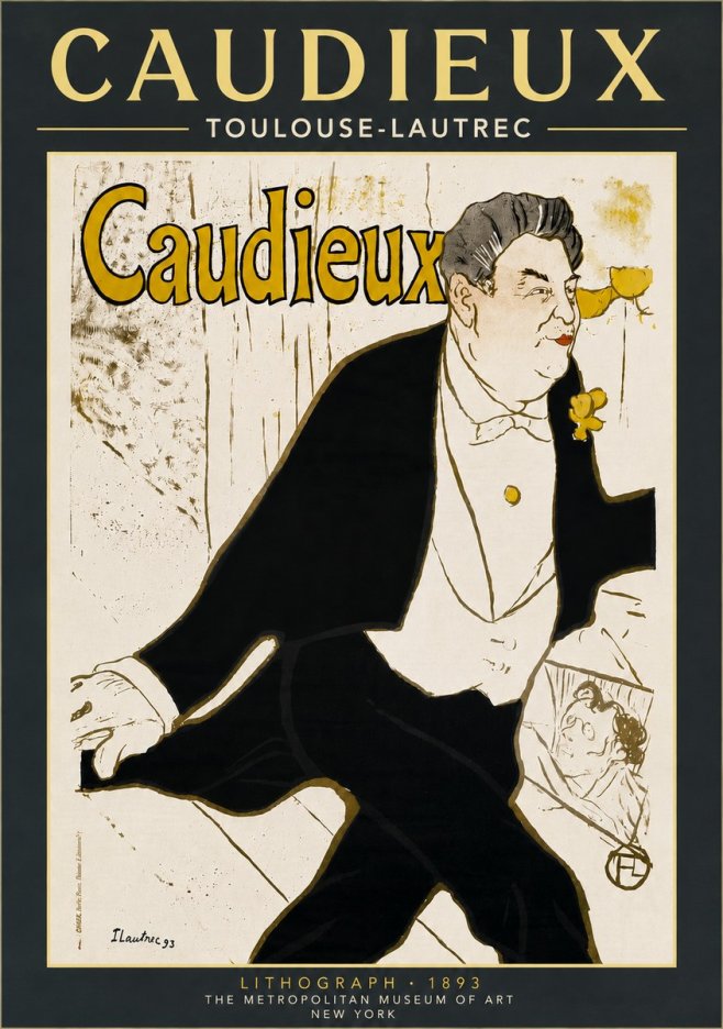 Toulouse-Lautrec Caudieux No6 - Plakat