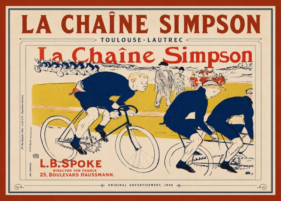 Toulouse-Lautrec La Chaîne Simpson No6 - Plakat