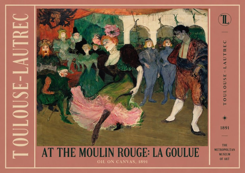 Toulouse-Lautrec At the Moulin Rouge: La Goulue No2 - Plakat