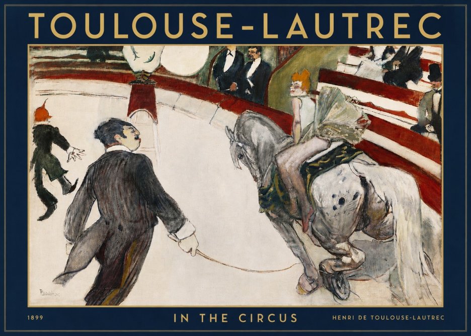 Toulouse-Lautrec In the Circus No4 - Plakat