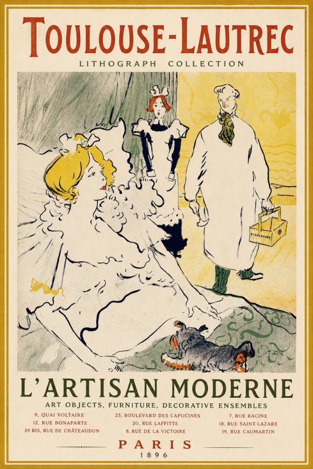 Toulouse-Lautrec L'artisan Moderne No2 - Plakat
