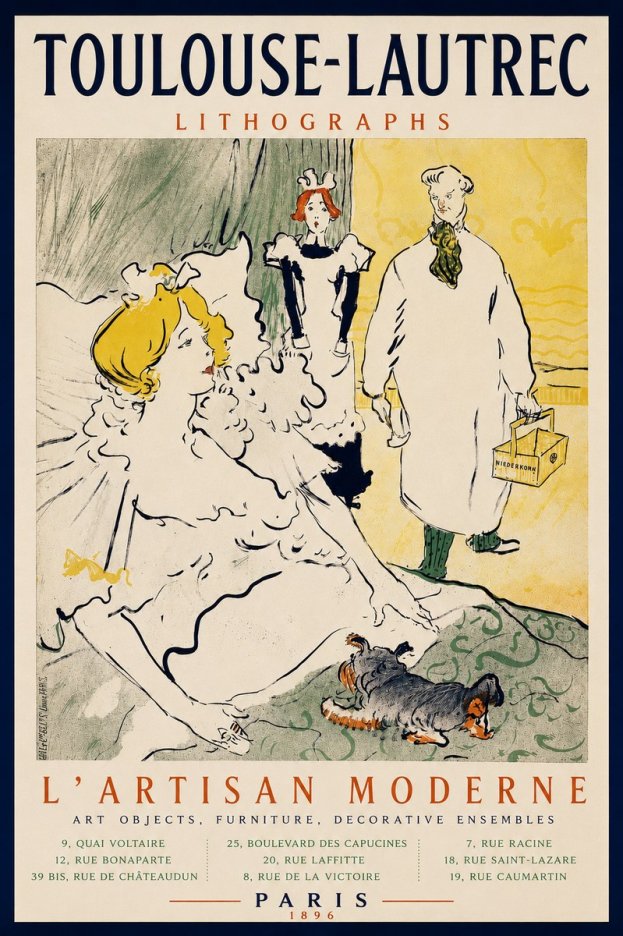Toulouse-Lautrec L'artisan Moderne No3 - Plakat