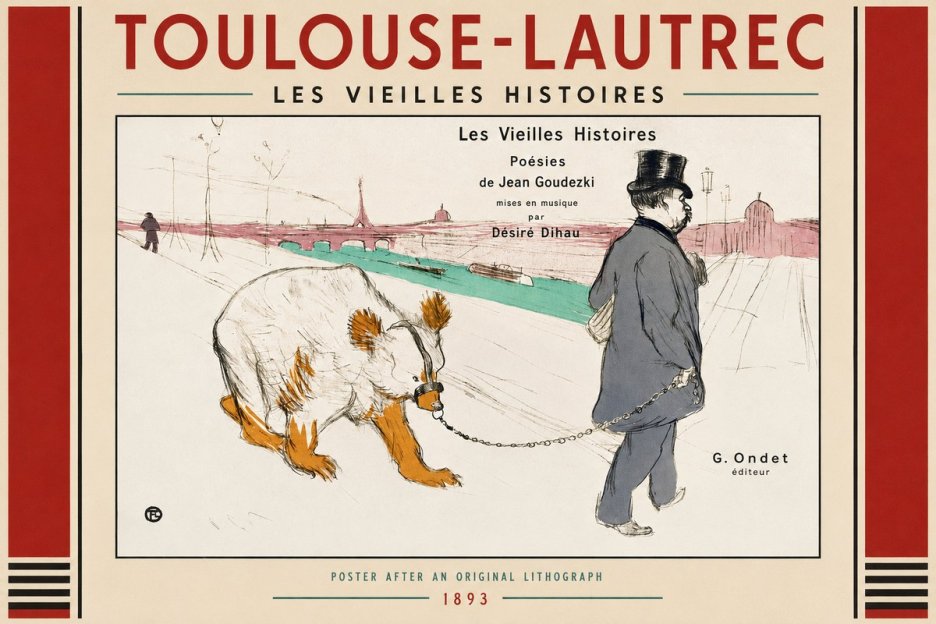 Toulouse-Lautrec Les Vieilles Histoires I No2 - Plakat