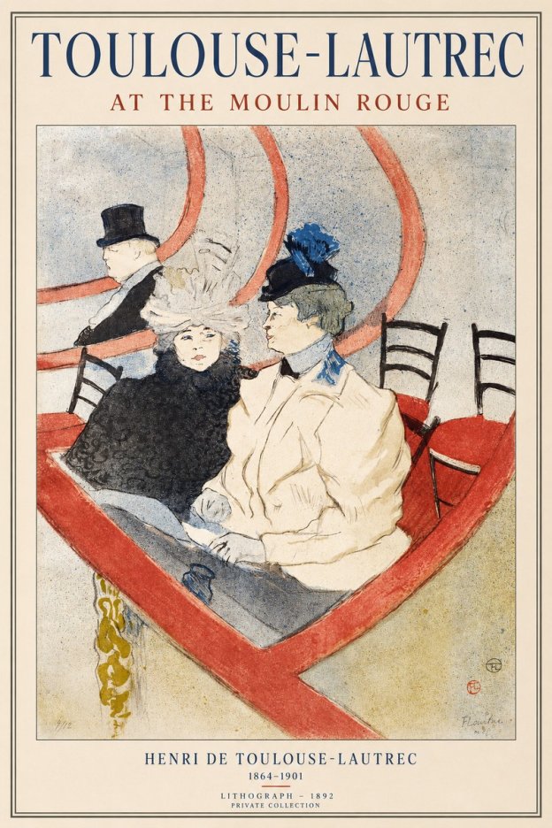 Toulouse-Lautrec At the Moulin Rouge XVI No1 - Plakat