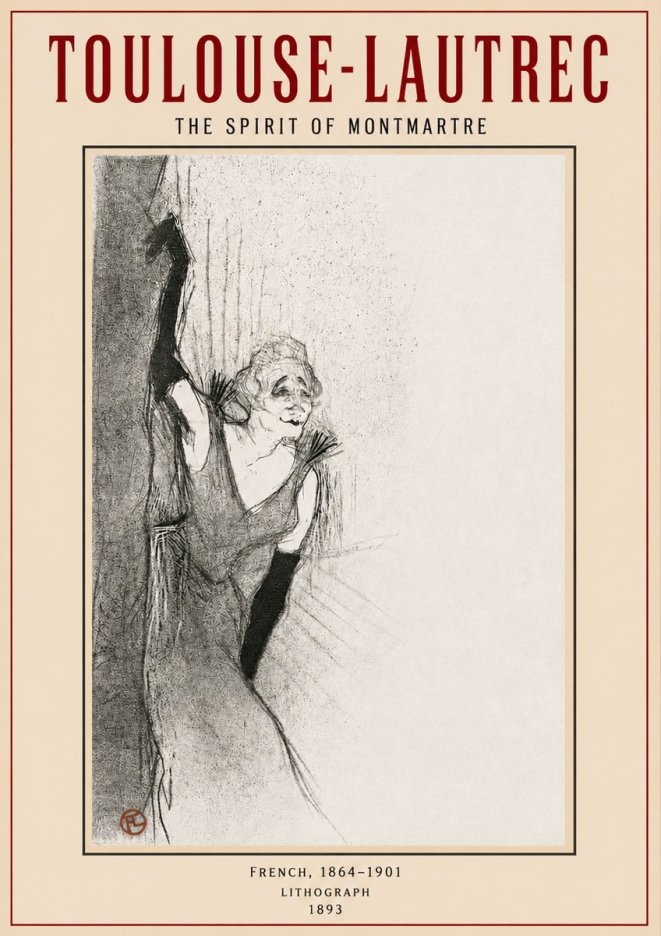 Toulouse-Lautrec The Spirit of Montmartre No4 - Plakat