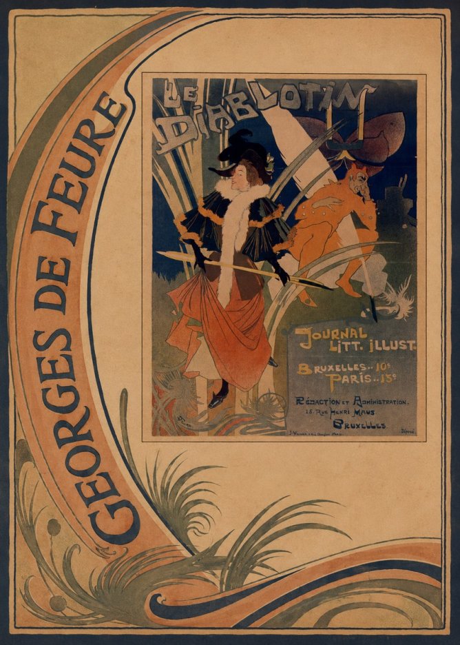 Georges de Feure Le Diablotin I No2 - Plakat