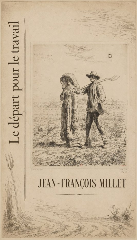 Jean-François Millet Le Départ Pour Le Travail II No5 - Plakat
