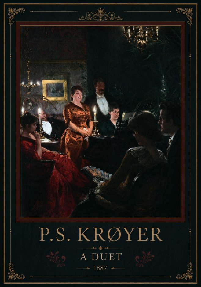 P.S. Krøyer A Duet No4 - Plakat