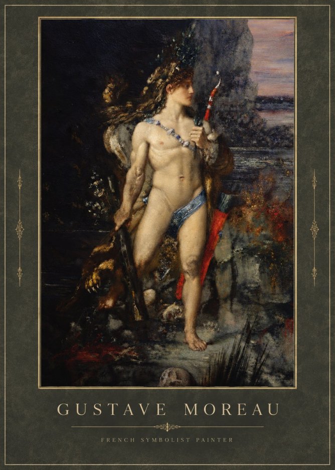 Gustave Moreau Saint Sebastian I No3 - Plakat