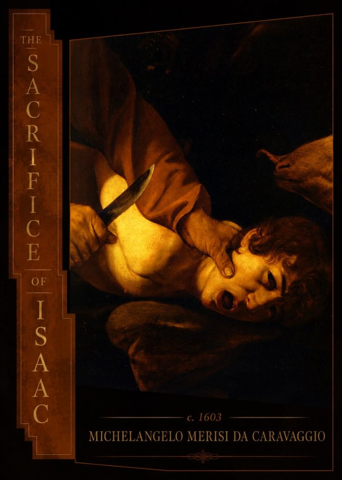 Michelangelo Merisi da Caravaggio The Sacrifice of Isaac II No2 - Plakat
