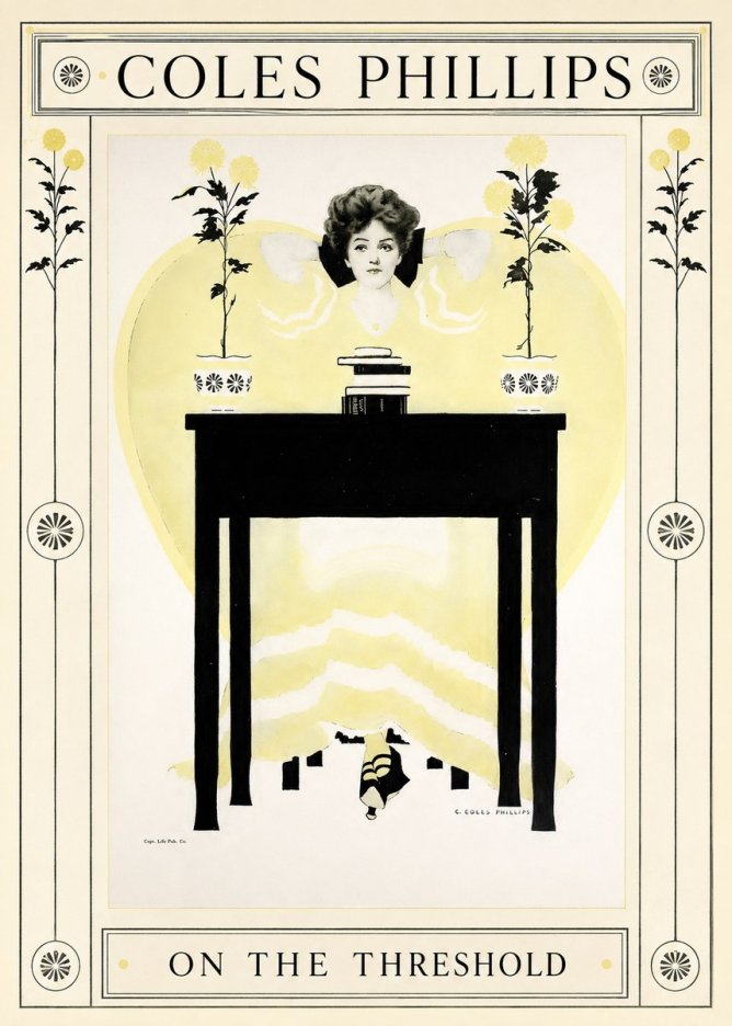 Coles Phillips On the Threshold No1 - Plakat