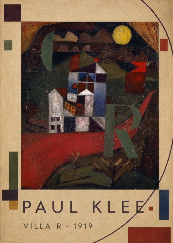 Paul Klee Villa R • 1919 No2 - Plakat