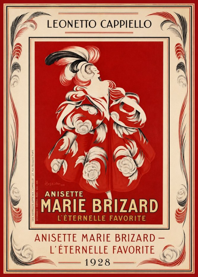 Leonetto Cappiello Ansette Marie Brizard - L'éternelle Favorite No1 - Plakat