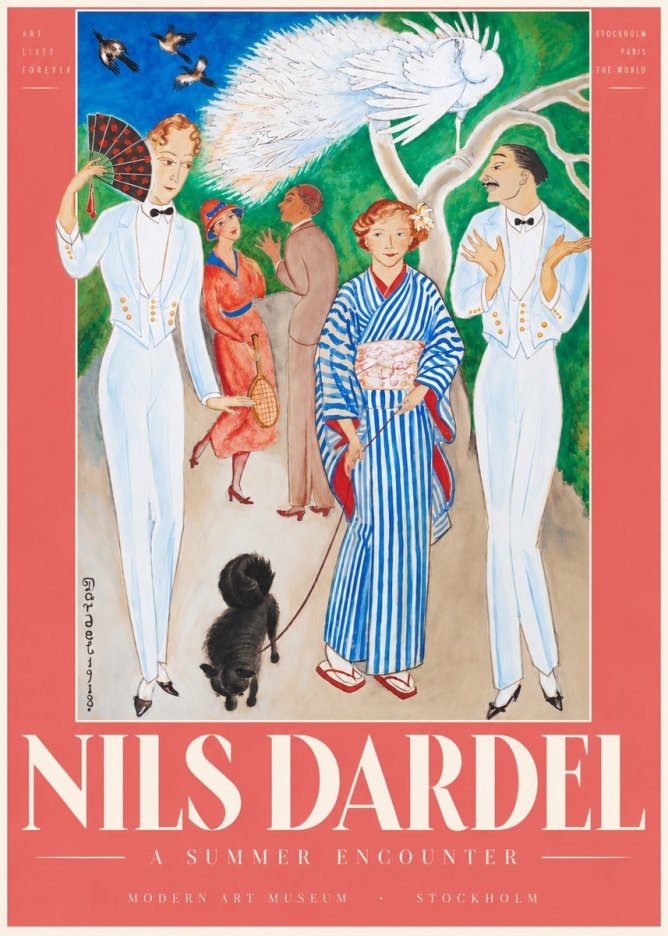 Nils Dardel A Brighter World No4 - Plakat