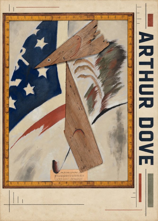 Arthur Dove The Flag No3 - Plakat