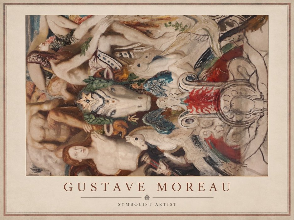 Gustave Moreau Mythological Composition No1 - Plakat