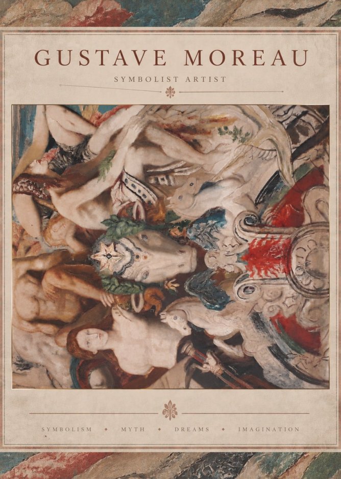 Gustave Moreau Mythological Composition No6 - Plakat