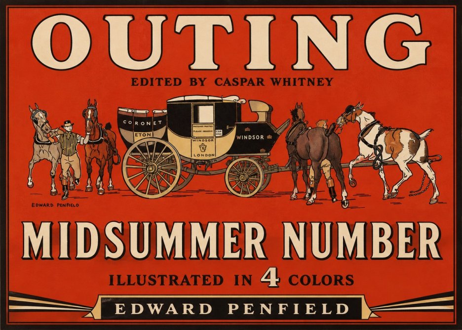 Edward Penfield Outing - Midsummer Number No2 - Plakat