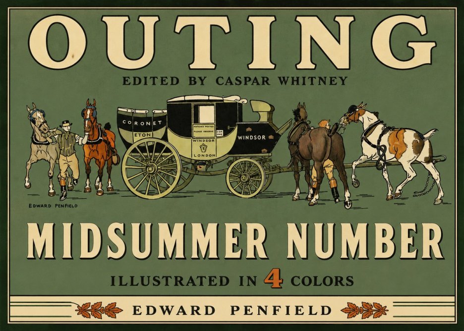 Edward Penfield Outing - Midsummer Number No3 - Plakat