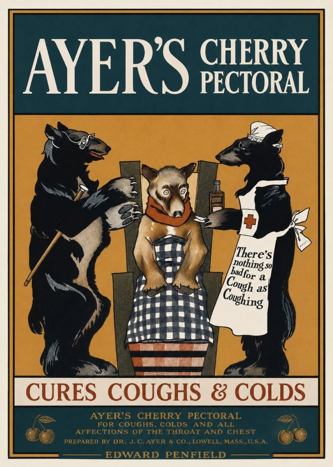 Edward Penfield Ayer's Cherry Pectoral No1 - Plakat